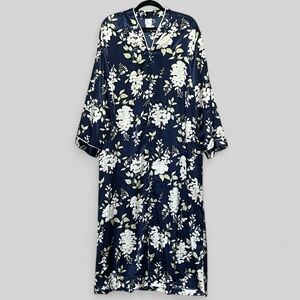 Vintage Eve Stillman Floral Satin Robe. Women’s Size Large